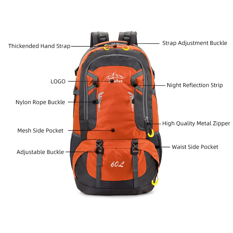 30 60 100L Hiking Camping Backpack Waterproof Large Trekking Travel Rucksack Bag - Picture 31 of 49