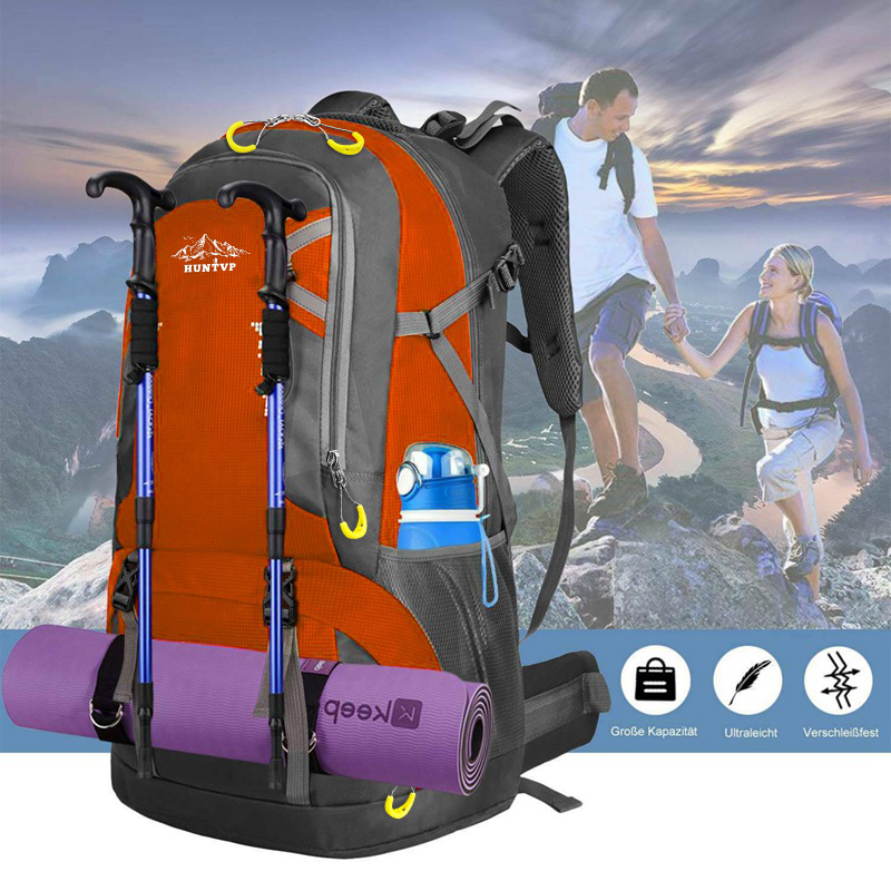 30 60 100L Hiking Camping Backpack Waterproof Large Trekking Travel Rucksack Bag - Picture 32 of 49